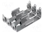 Holder; AAA,R3; Batt.no: 3; screw; aluminium KEYSTONE