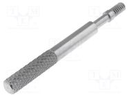 Screw; UNC4-40x13.11; Head: knurled; steel; nickel; 5.54mm KEYSTONE