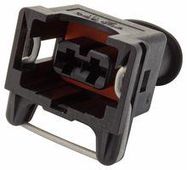 RCPT HOUSING, 2POS, GF NYLON 6.6, BLACK