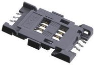 CONNECTOR, SIM, HINGED, 6POS