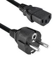 CABLE ASSEMBLY, POWER CORD, 8.2FT, 10A, BLACK
