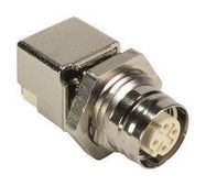 SENSOR CONNECTOR, M12, RCPT, 4POS, PANEL