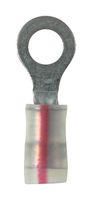 TERMINAL, RING TONGUE, #6, 16AWG, RED