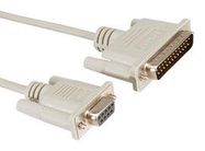 COMPUTER CORD, D-SUB 25P PLUG/9P SKT, 3M