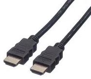 AUDIO CABLE, HDMI A PLUG, 1M, BLACK