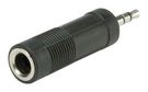 ADAPTER, STEREO 3.5MM PLUG-6.35MM RCPT