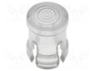 LED lens; round; transparent; lowprofile; 3mm KEYSTONE