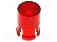 LED lens; round; red; 5mm KEYSTONE