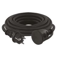 Extension Cord 5 m / 1 socket / black / rubber-neoprene / 230 V/ 1,5mm2, EMOS