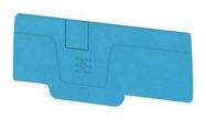 END PLATE, BLUE, PLASTIC, TERMINAL BLOCK