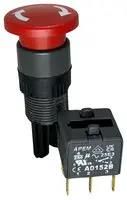 PB SWITCH, DPDT, 6A, 250VAC, QC/SOLDER