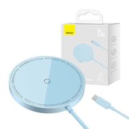 Magnetic Wireless Charger Baseus Simple Mini 3 15W (Blue), Baseus