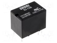Relay: electromagnetic; SPDT; Ucoil: 12VDC; Icontacts max: 3A; S2 SHORI ELECTRIC