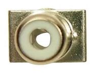 RCA CONNECTOR, JACK, 1POS, 8.3MM, WHITE