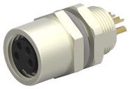 SENSOR CONNECTOR, M8, RCPT, 4POS, PANEL