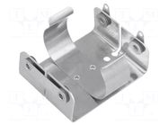 Holder; C,R14; Batt.no: 2; screw; solder lugs; brass; aluminium KEYSTONE