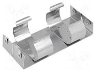 Holder; D,R20; Batt.no: 4; screw; aluminium KEYSTONE