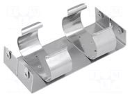 Holder; D,R20; Batt.no: 4; screw; aluminium KEYSTONE