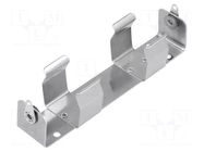 Holder; C,R14; Batt.no: 2; PCB,screw; solder lugs; brass; aluminium KEYSTONE