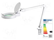 Desk magnifier; with backlight; 5dpt(x2.25); Ø127mm; Ø5"; 9W; 3kg NEWBRAND