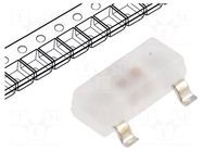 LED; red/green; SMD; SOT23; 3x1.3x1.05mm; 140°; 20mA; Lens: diffused KINGBRIGHT ELECTRONIC