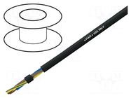 Wire; H05RN-F; 2x0.75mm2; round; stranded; Cu; rubber; black LAPP