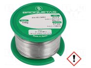 Tin; lead free; Sn96,5Ag3Cu0,5; 0.7mm; 0.1kg; reel; 217÷220°C BROQUETAS