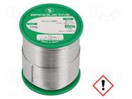 Tin; lead free; Sn96,5Ag3Cu0,5; 1mm; 0.25kg; reel; 217÷220°C BROQUETAS