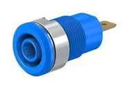 BANANA JACK, 4MM, 24A, QC, BLUE, PK2