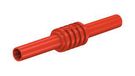 INSUL LEAD COUPLER, 4MM, 32A, RED, PK2