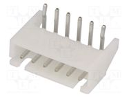 Socket; wire-board; male; XH; 2.5mm; PIN: 6; THT; 250V; 3A; -25÷85°C JST