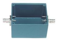 SHLD BOX W/ EXT BNC CONN, ALUM, BLUE