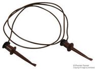 TEST LEAD, HOOK CLIP, BROWN, 36"