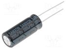 Capacitor: electrolytic; THT; 3300uF; 10VDC; Ø10x25mm; Pitch: 5mm SAMXON