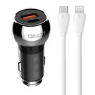 LDNIO C1 USB, USB-C Car charger + USB-C - Lightning Cable, LDNIO