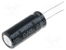 Capacitor: electrolytic; THT; 47uF; 400VDC; Ø12.5x30mm; Pitch: 5mm SAMXON