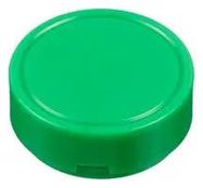 SW BUTTON, ROUND EXTENDED, 22MM, GREEN