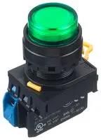 PB SWITCH, SPST-NO, 24VAC, SCREW, GREEN