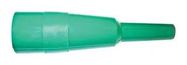 TEST CLIP INSULATOR, PVC, GREEN