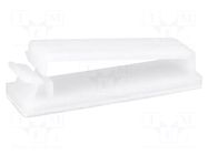 Self-adhesive cable holder; polyamide; 31.5mm; natural; UL94V-2 FIX&FASTEN