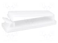Self-adhesive cable holder; polyamide; 31.5mm; natural; UL94V-2 FIX&FASTEN
