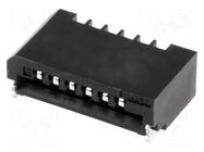 Connector: FFC/FPC; SMT; 50V; 0.5A; PIN: 6; 1mm; horizontal; Non-ZIF JST