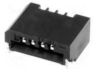 Connector: FFC/FPC; SMT; 50V; 0.5A; PIN: 4; 1mm; horizontal; Non-ZIF JST