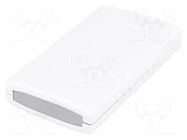 Enclosure: with panel; X: 50mm; Y: 90mm; Z: 16mm; ABS; light grey GAINTA