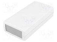 Enclosure: with panel; X: 60mm; Y: 120mm; Z: 30mm; ABS; light grey GAINTA