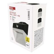 LED luminaire LUNIS portable with PIR, black, neutral white, EMOS