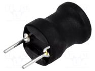 Inductor: wire; THT; 10uH; 3A; 45mΩ; ±10%; Body dim: Ø8.5x11mm BOURNS