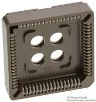 PLCC SOCKET, 68POS, 2.54MM, TH