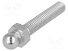 Pin; M8; Plunger mat: steel; Ø: 10mm; Plating: zinc; Thread len: 40mm FATH