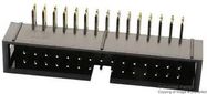 CONN, HEADER, R/A, 30POS, 2ROW, 2.54MM